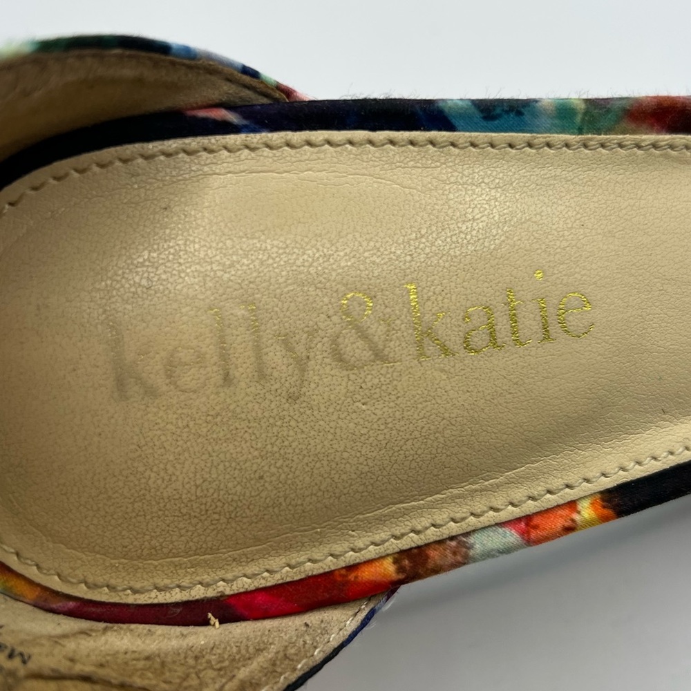 Kelly & Katie Multicolor Funky  Boho Strappy Heels sandals size 7 1/2 - Picture 8 of 8
